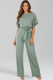 Nadia | Tie-Belt Wide-Leg Jumpsuit