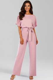 Nadia | Tie-Belt Wide-Leg Jumpsuit