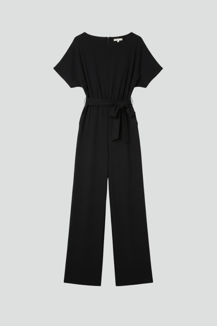 Nadia | Tie-Belt Wide-Leg Jumpsuit