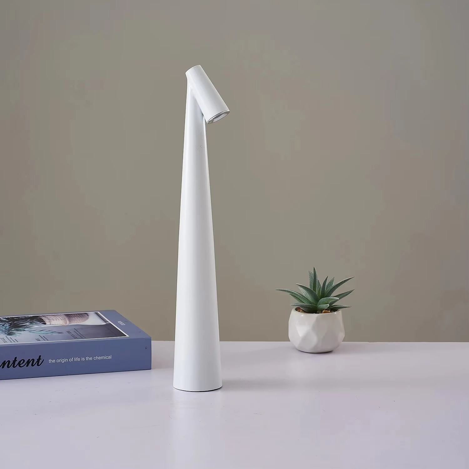 Nordic Minimalist LED Table Lamp with Dimmable Light – Ideal for Living Room or Bedroom