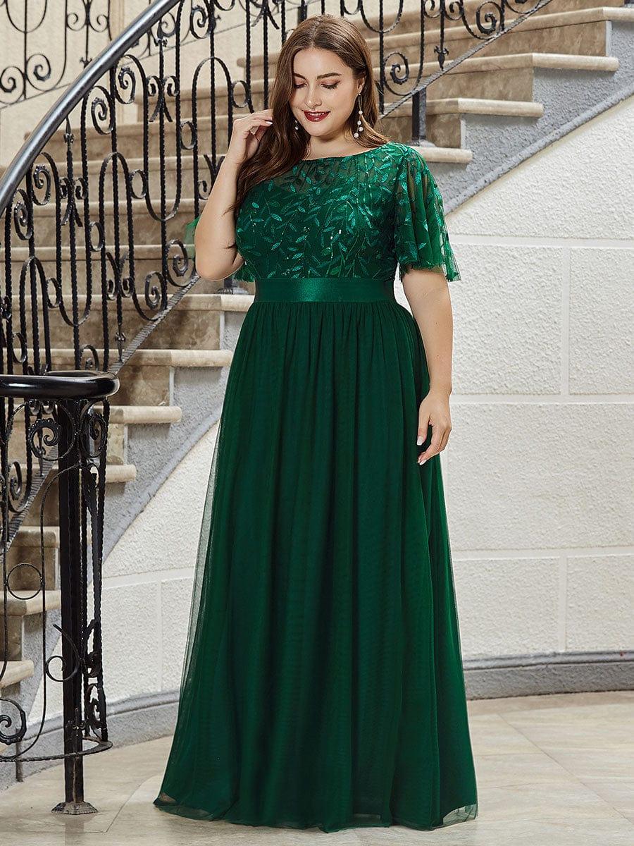 Octavia | A-Line Belted Embroidered Evening Dress Mother of the Bride Outfits