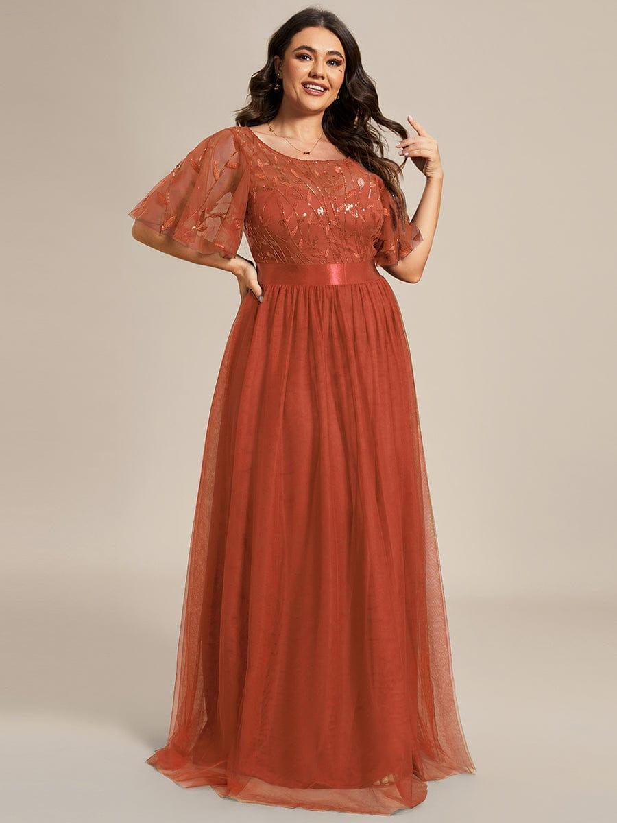 Octavia | A-Line Belted Embroidered Evening Dress Mother of the Bride Outfits