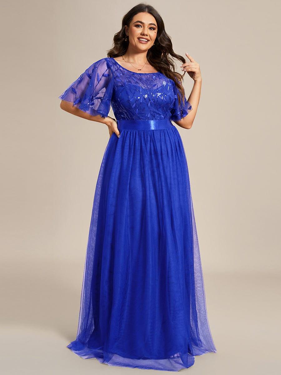 Octavia | A-Line Belted Embroidered Evening Dress Mother of the Bride Outfits
