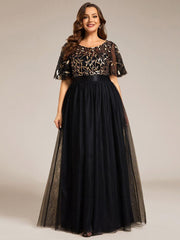 Octavia | A-Line Belted Embroidered Evening Dress Mother of the Bride Outfits