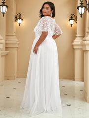 Octavia | A-Line Belted Embroidered Evening Dress Mother of the Bride Outfits