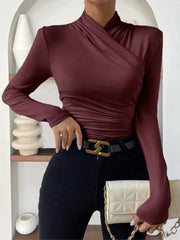 Opal | Pleated Cinched Holiday Clothes T-Shirt