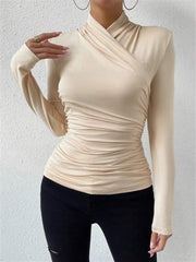 Opal | Pleated Cinched Holiday Clothes T-Shirt