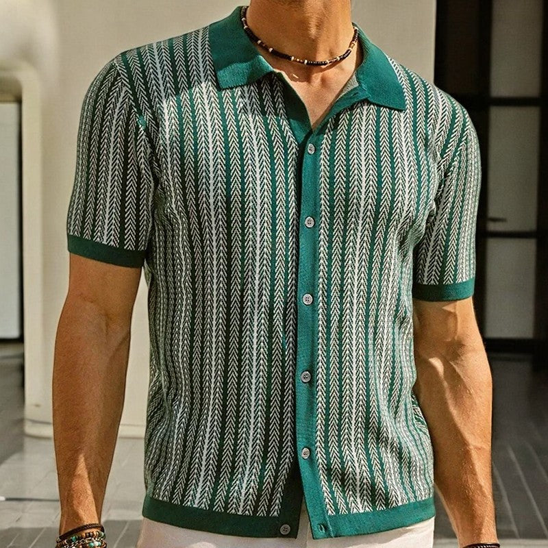 Orla | Slim Fit Herringbone Button-Down Shirt