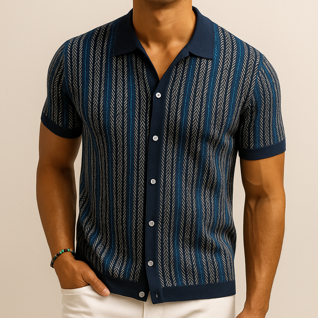 Orla | Slim Fit Herringbone Button-Down Shirt