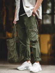 Owen | Slim Fit Mid-Rise Cargo Pants