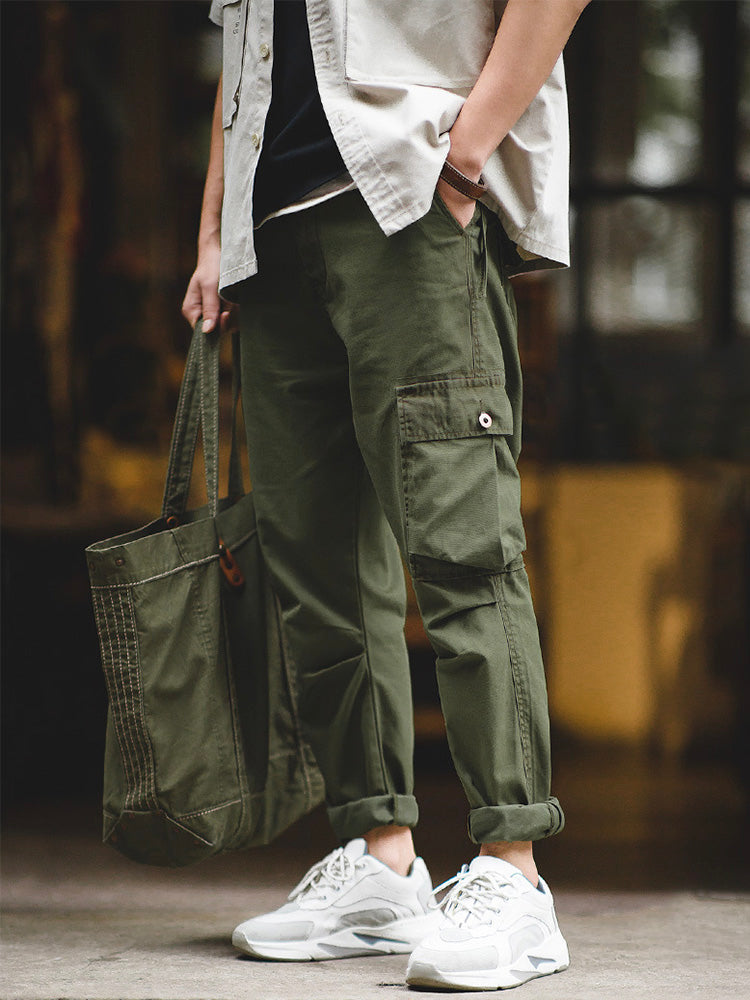 Owen | Slim Fit Mid-Rise Cargo Pants