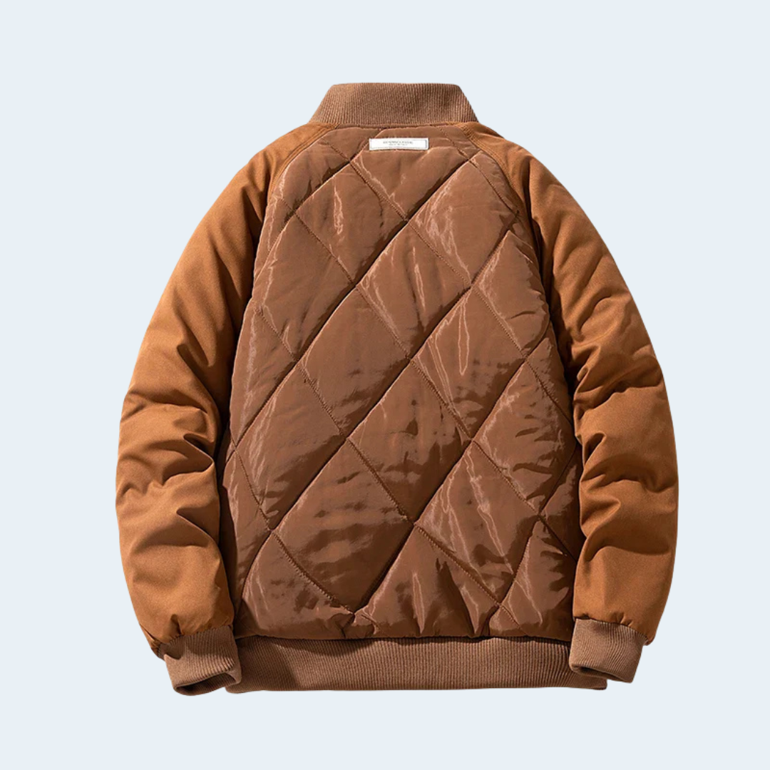 Biruvi | Men’s Bomber Jacket Lightweight Warm Insulated Bomber