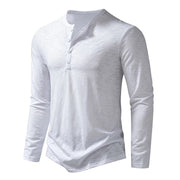 Paige | Slim Fit Cotton Henley Shirt