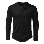 Paige | Slim Fit Cotton Henley Shirt
