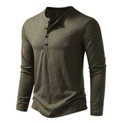 Paige | Slim Fit Cotton Henley Shirt