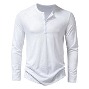 Paige | Slim Fit Cotton Henley Shirt