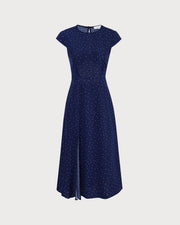 Patricia | Fitted Cutout Polka Dot Summer Dress