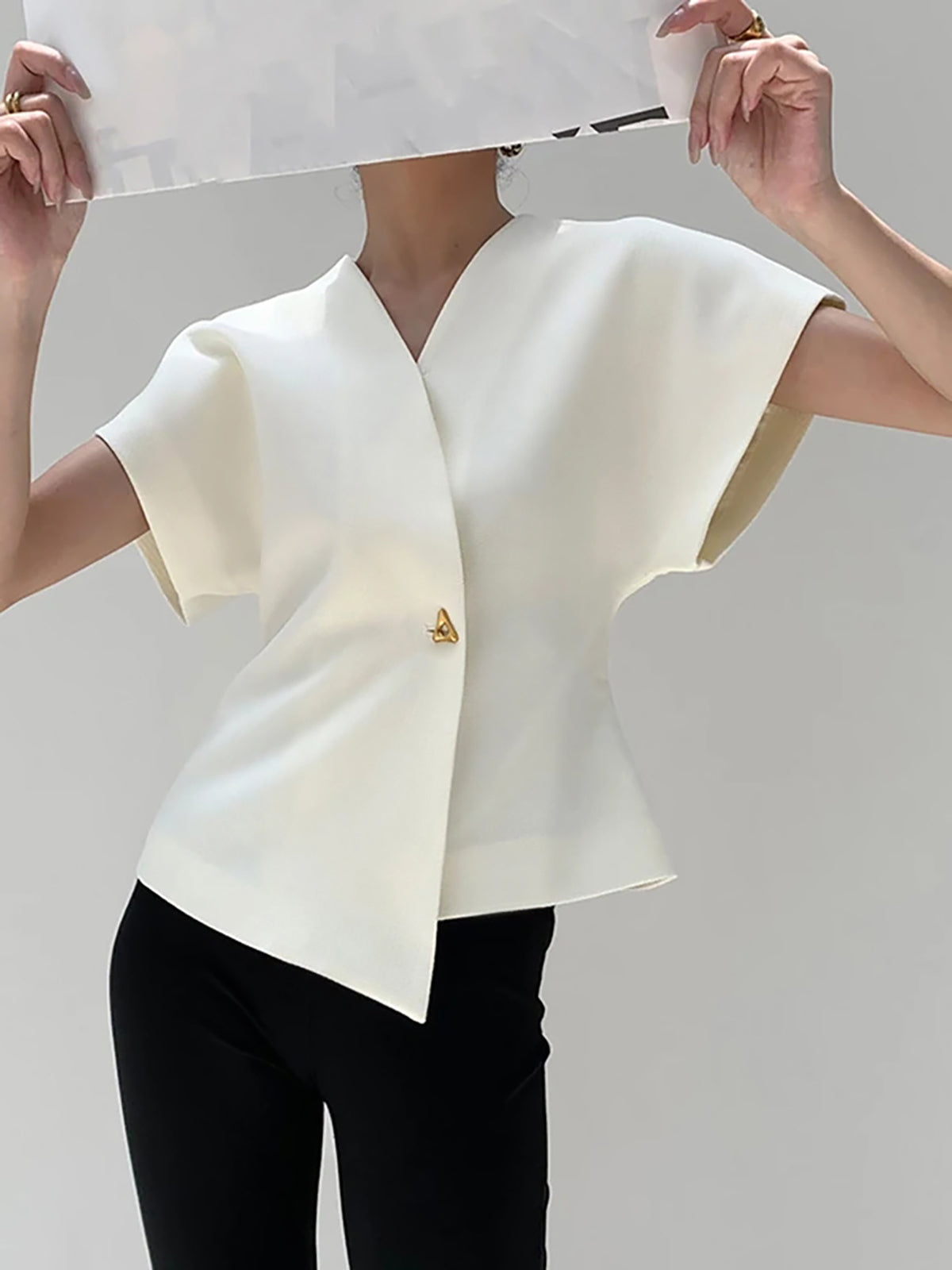 Payton | Relaxed Fit V-Neck Holiday Clothes Blouse