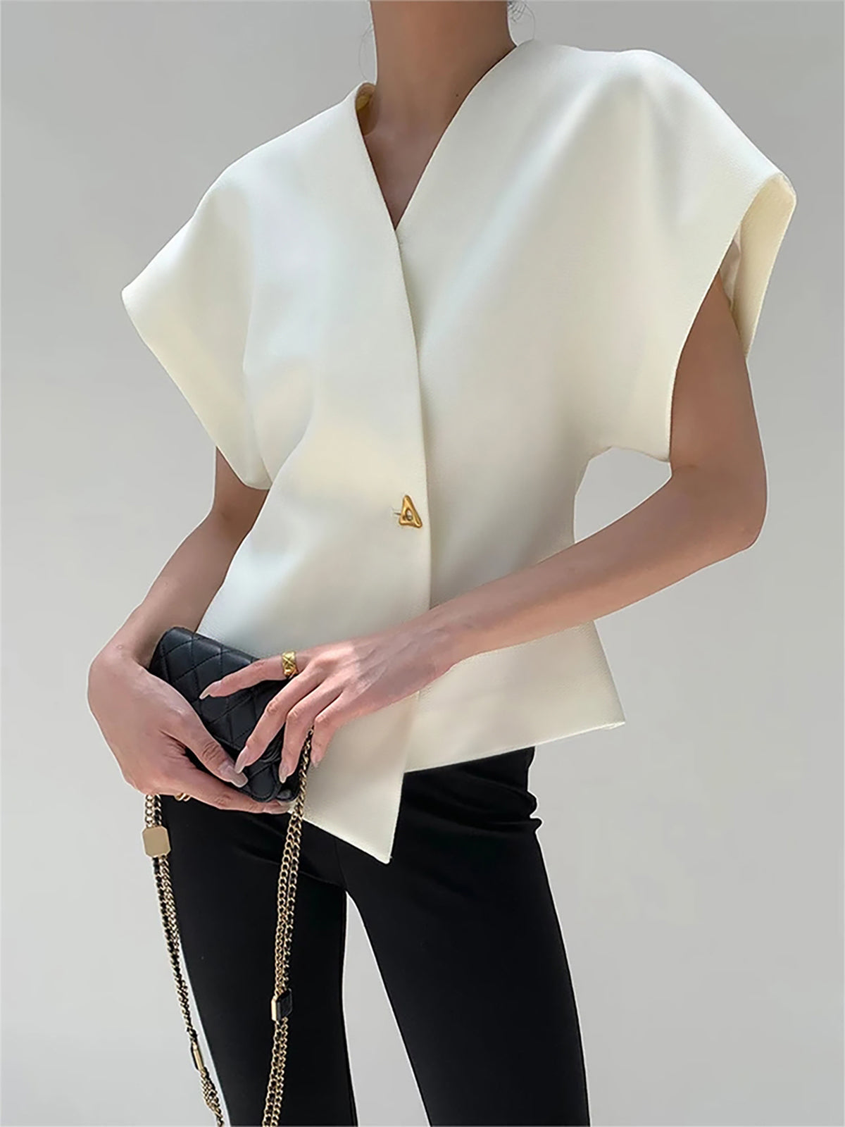 Payton | Relaxed Fit V-Neck Holiday Clothes Blouse