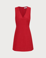Pearl | V Neck Sleeveless Summer Mini Dress