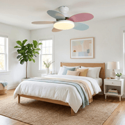 Petalo Design Ceiling Fan Light with Integrated Illumination – Ideal for Living Room or Bedroom