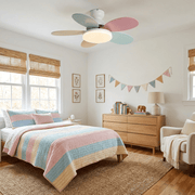 Petalo Design Ceiling Fan Light with Integrated Illumination – Ideal for Living Room or Bedroom