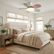 Petalo Design Ceiling Fan Light with Integrated Illumination – Ideal for Living Room or Bedroom