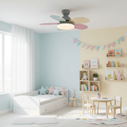 Petalo Design Ceiling Fan Light with Integrated Illumination – Ideal for Living Room or Bedroom