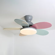 Petalo Design Ceiling Fan Light with Integrated Illumination – Ideal for Living Room or Bedroom