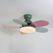 Petalo Design Ceiling Fan Light with Integrated Illumination – Ideal for Living Room or Bedroom