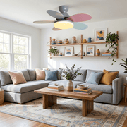 Petalo Design Ceiling Fan Light with Integrated Illumination – Ideal for Living Room or Bedroom
