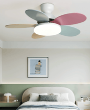 Petalo Design Ceiling Fan Light with Integrated Illumination – Ideal for Living Room or Bedroom