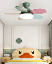 Petalo Design Ceiling Fan Light with Integrated Illumination – Ideal for Living Room or Bedroom