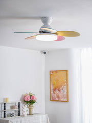 Petalo Design Ceiling Fan Light with Integrated Illumination – Ideal for Living Room or Bedroom