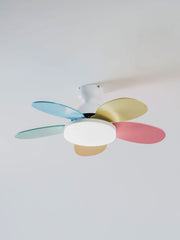 Petalo Design Ceiling Fan Light with Integrated Illumination – Ideal for Living Room or Bedroom