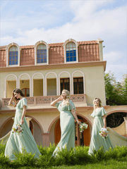 Prudence | Empire Waist Prom Dress with Flutter Sleeves