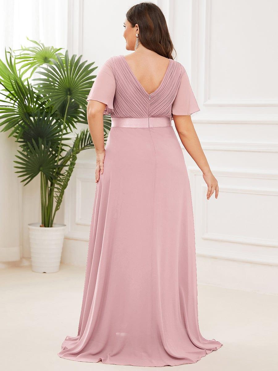 Prudence | Empire Waist Prom Dress with Flutter Sleeves