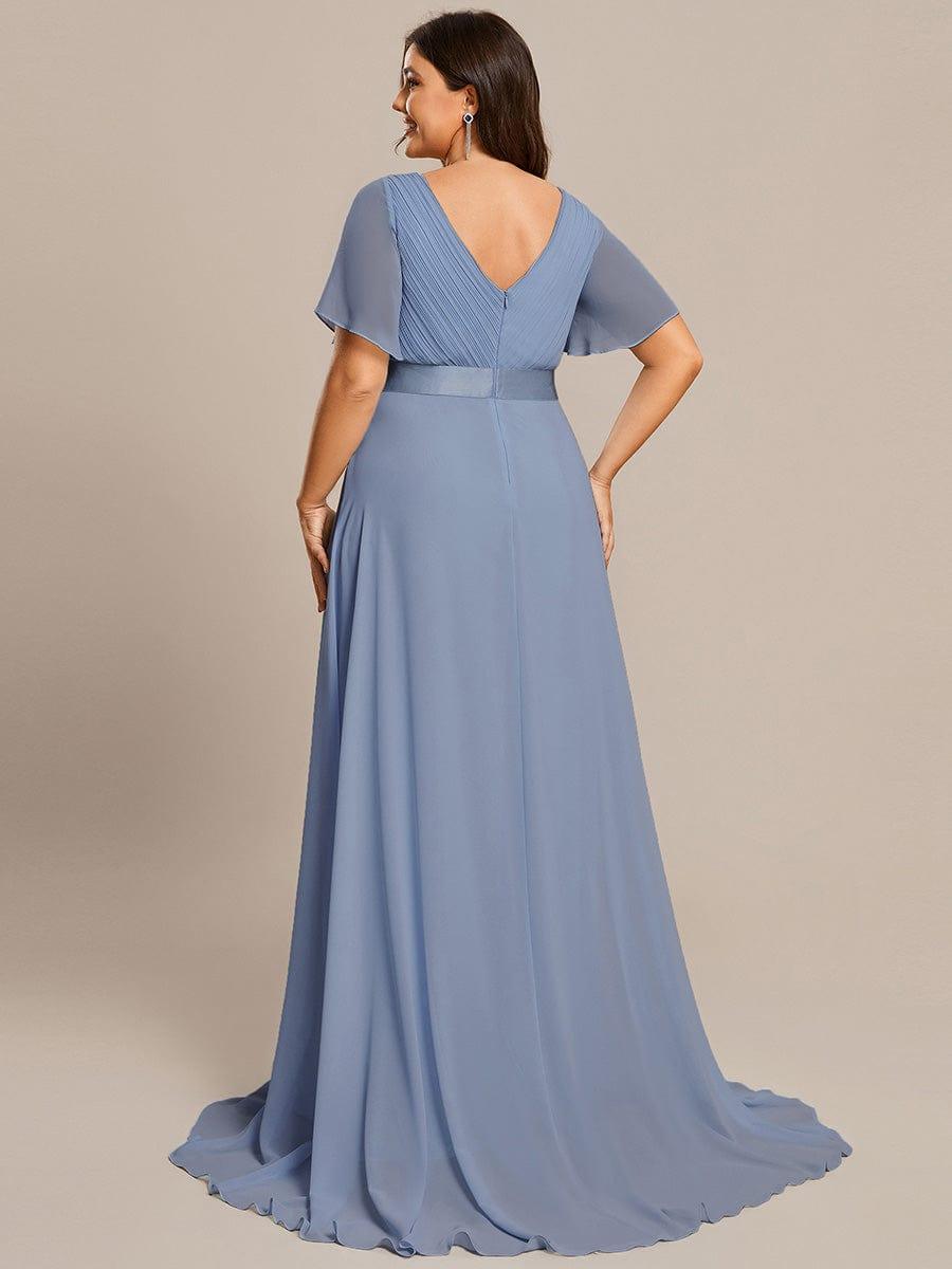 Prudence | Empire Waist Prom Dress with Flutter Sleeves
