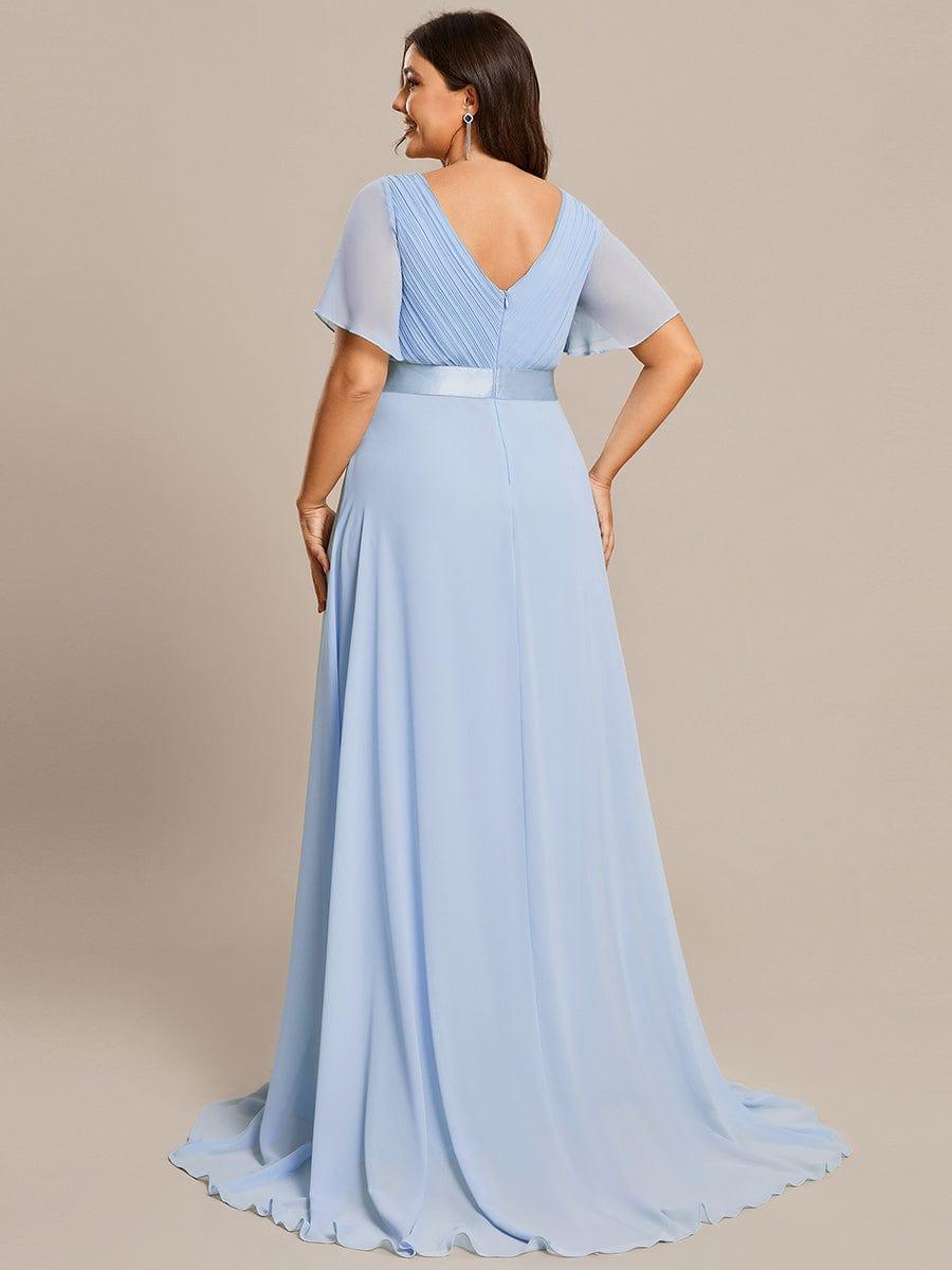 Prudence | Empire Waist Prom Dress with Flutter Sleeves