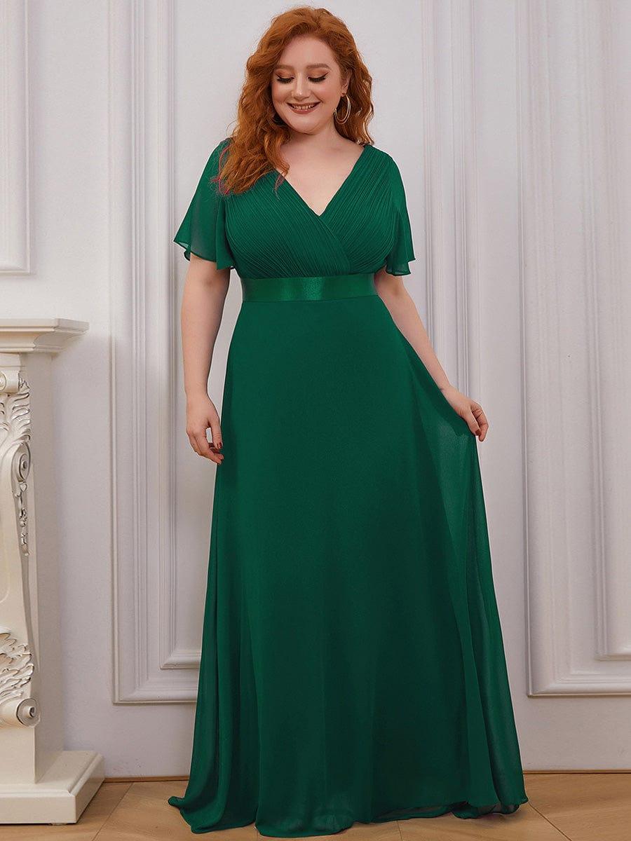 Prudence | Empire Waist Prom Dress with Flutter Sleeves