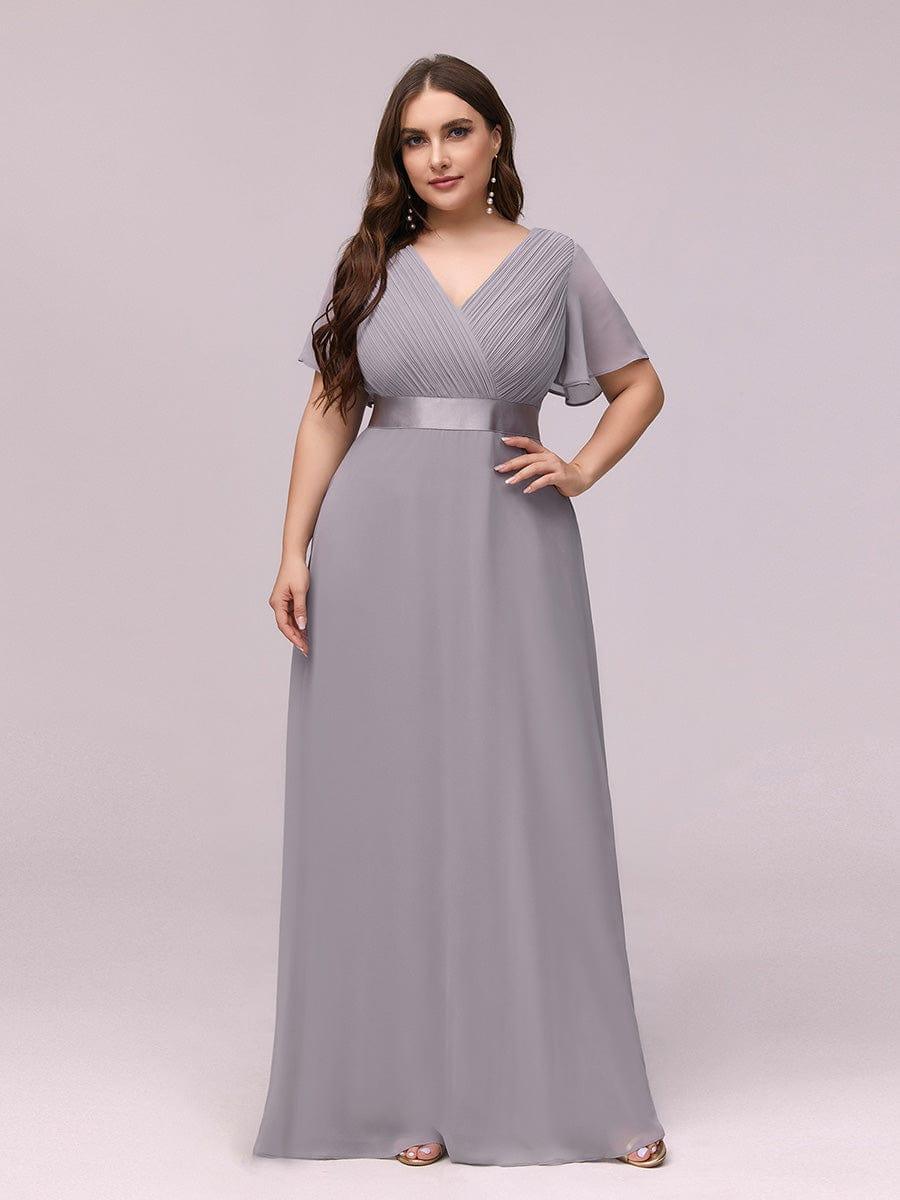 Prudence | Empire Waist Prom Dress with Flutter Sleeves