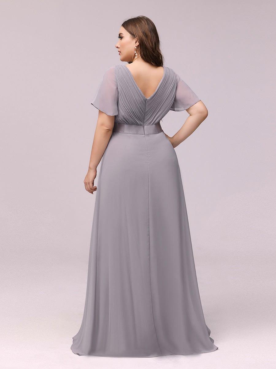 Prudence | Empire Waist Prom Dress with Flutter Sleeves