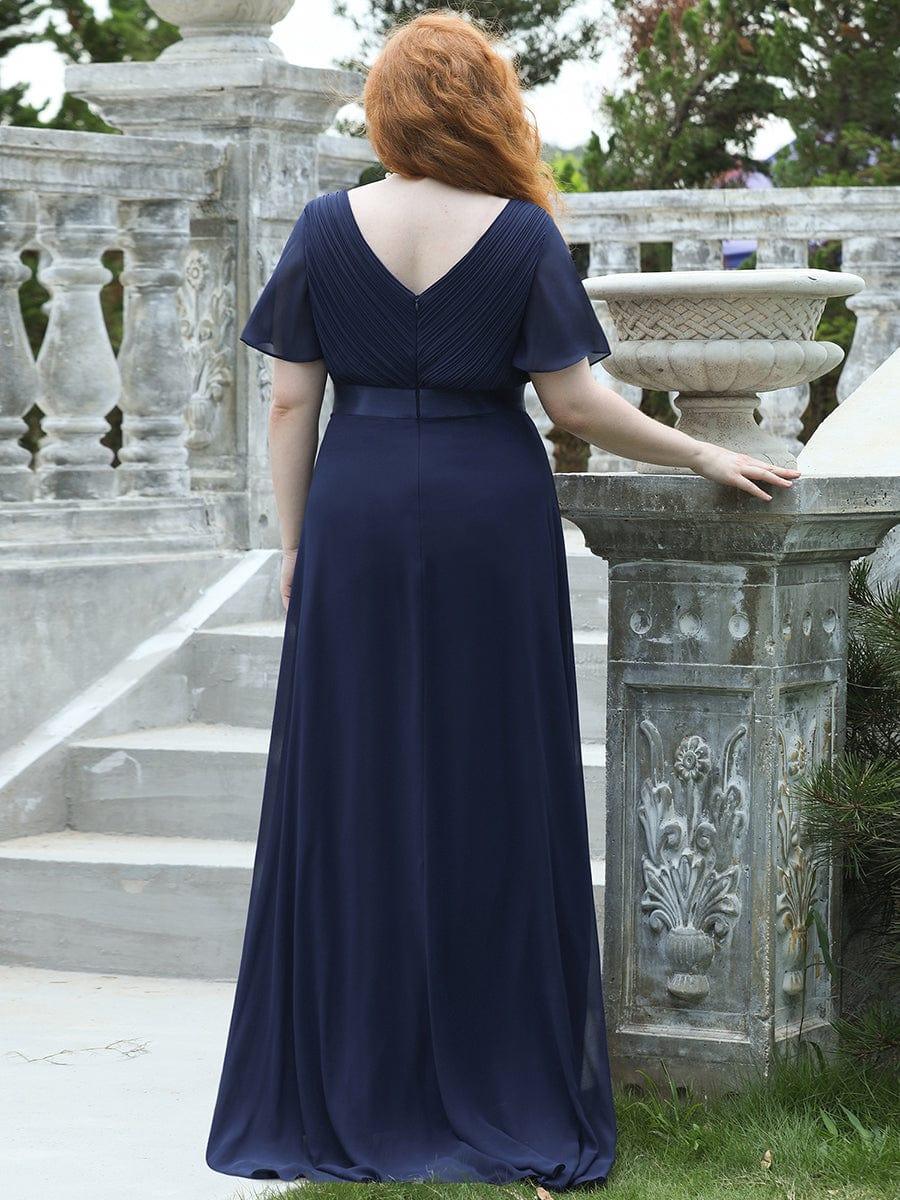 Prudence | Empire Waist Prom Dress with Flutter Sleeves
