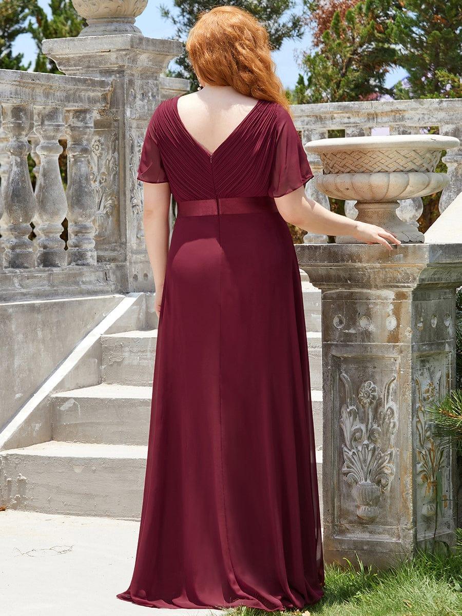 Prudence | Empire Waist Prom Dress with Flutter Sleeves