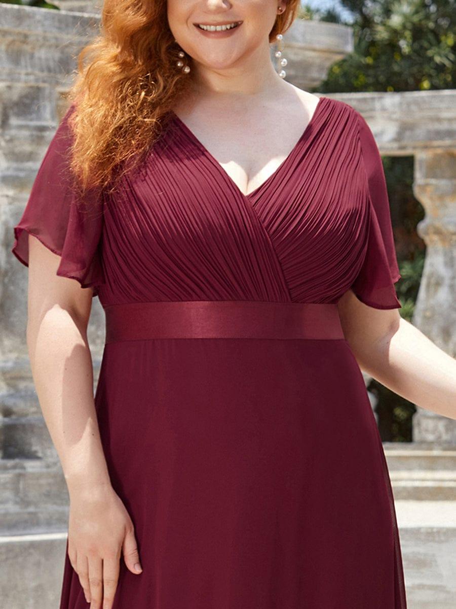 Prudence | Empire Waist Prom Dress with Flutter Sleeves