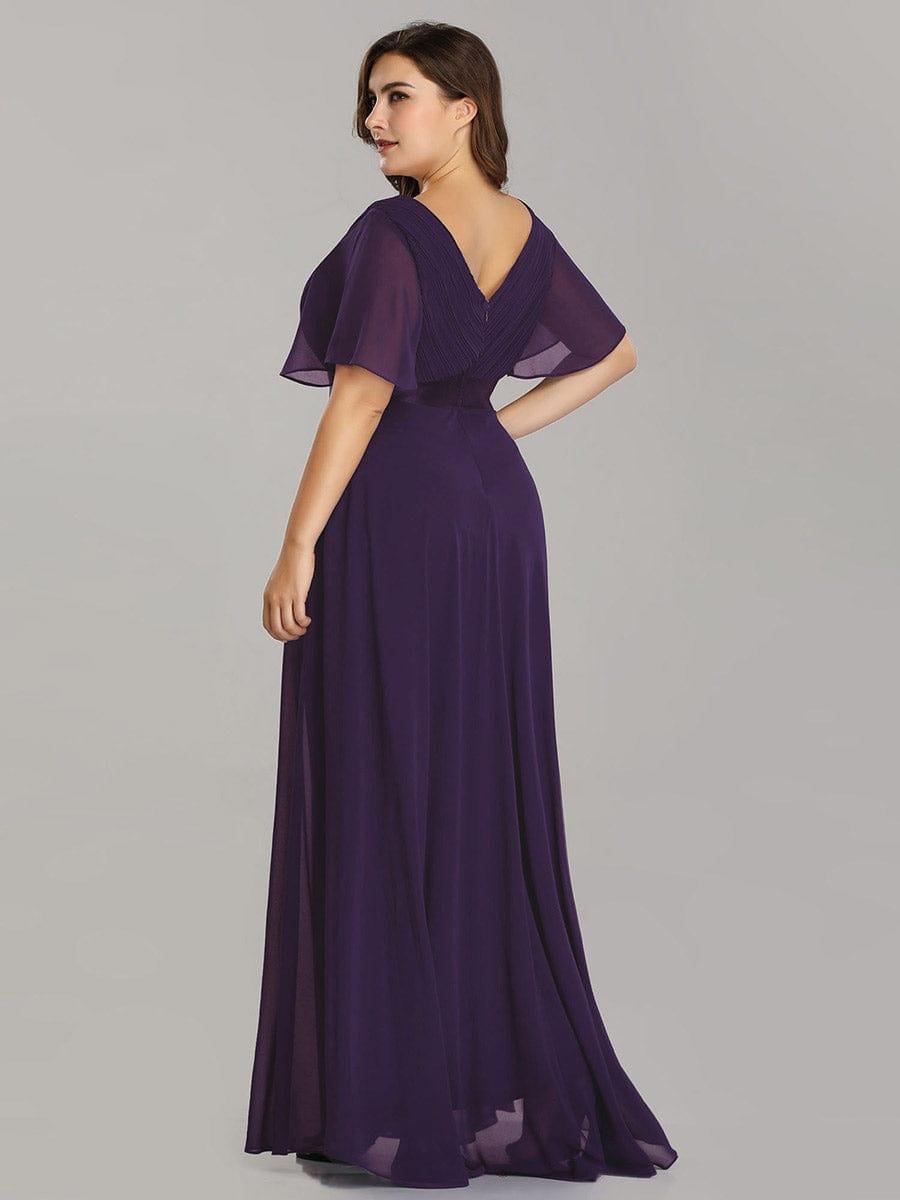 Prudence | Empire Waist Prom Dress with Flutter Sleeves