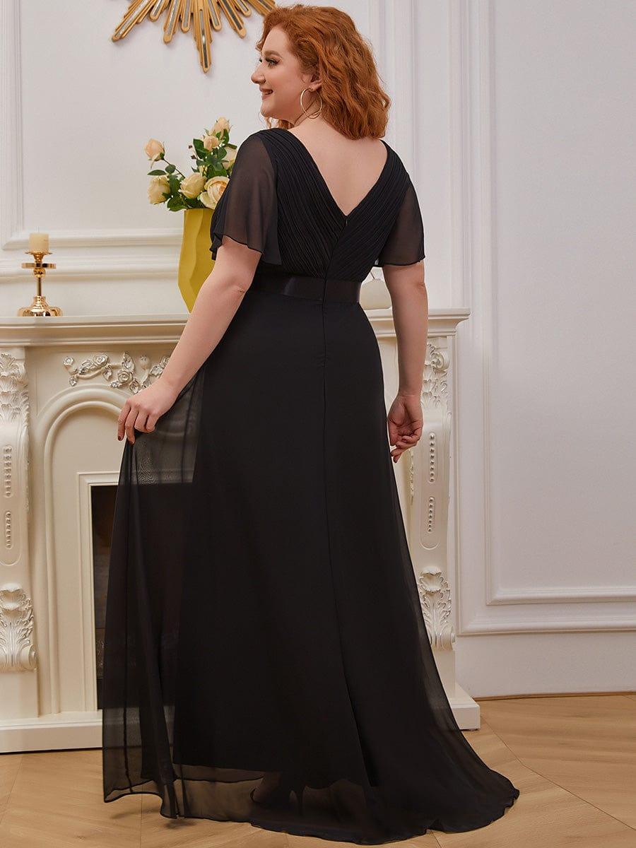 Prudence | Empire Waist Prom Dress with Flutter Sleeves