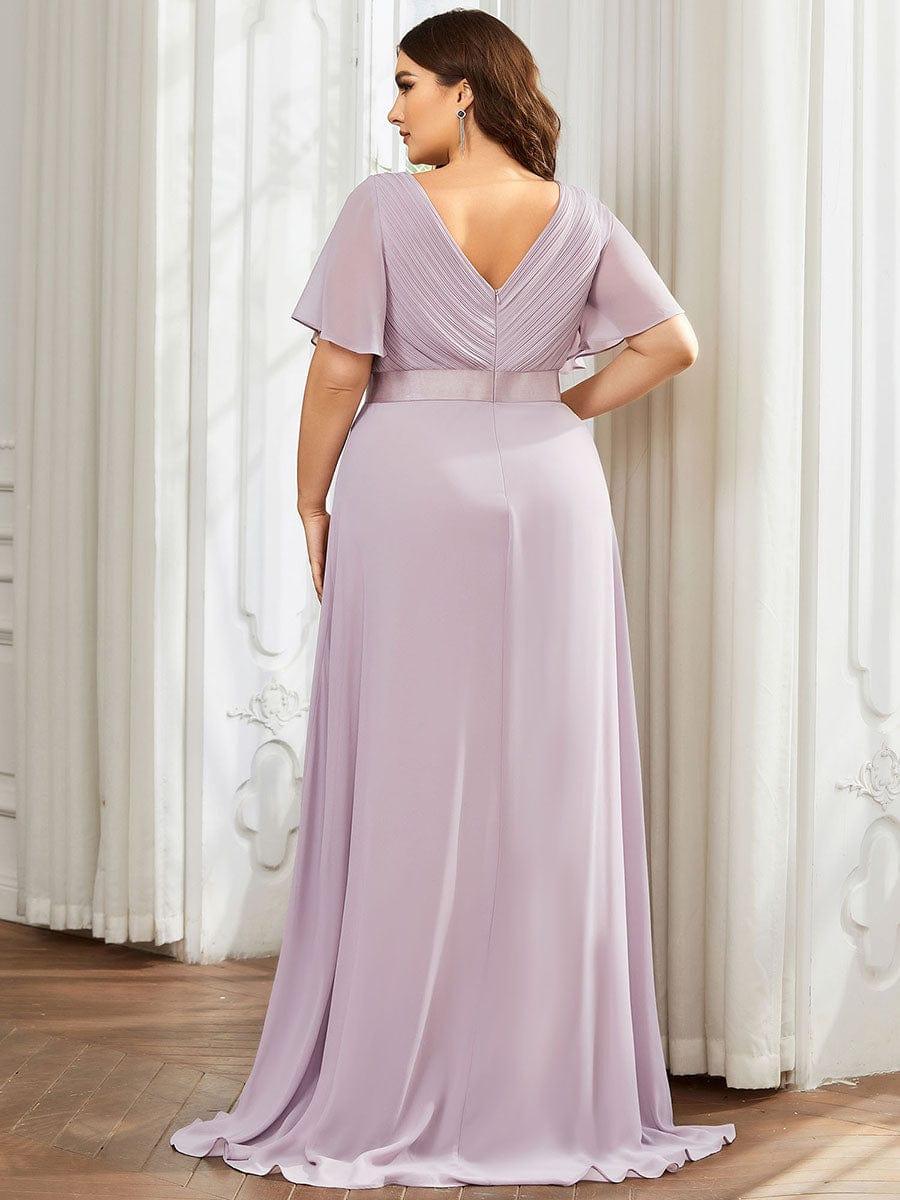 Prudence | Empire Waist Prom Dress with Flutter Sleeves