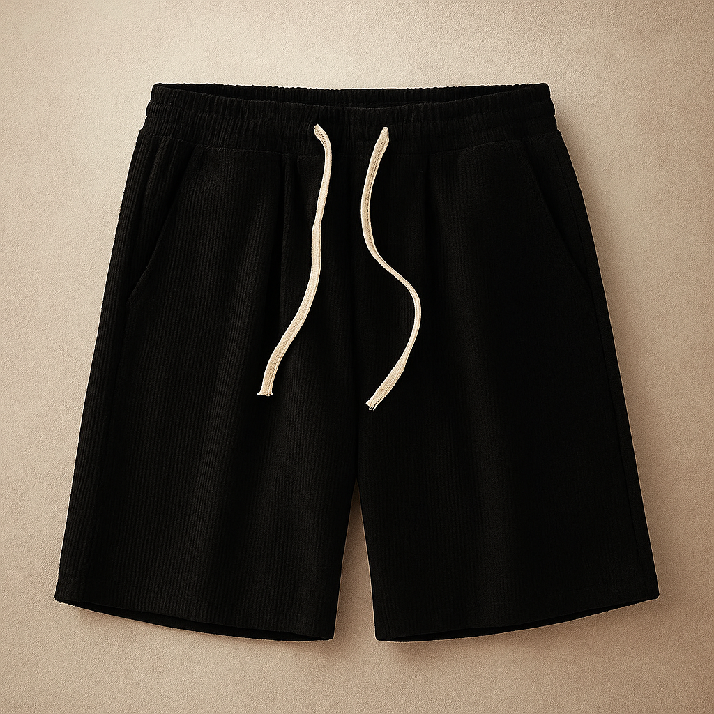 Queenie | Relaxed Fit Waffle Knit Shorts