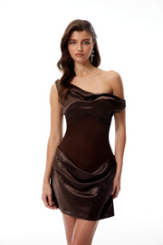 Rachel | Fitted One Shoulder Wedding Guest Dress
